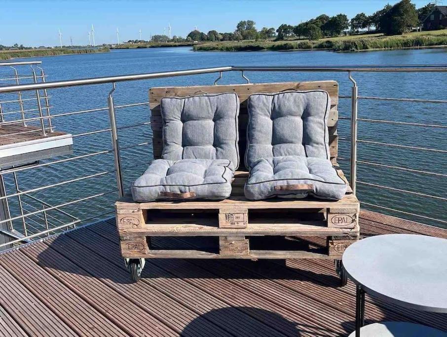 Hausboot Fritz Im Wangermeer Schillig Esterno foto